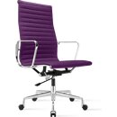 Hoher EA Brostuhl mit Stoffbezug aus Flachgewebe in berry