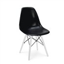 Dining Chair Stuhl in Schwarz mit weiem Holz